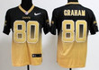 Nike New Orleans Saints #80 Jimmy Graham Black/Gold Fadeaway Elite Jersey Nfl