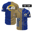 Personalize Baseball Jersey - Custom Name Personalized LOS ANGELES RAMS Baseball Jersey For Fans - Baseball Jersey LF