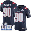 #90 Limited Malcom Brown Navy Blue Nike Nfl Youth Jersey New England Patriots Rush Vapor Untouchable Super Bowl Liii Bound Nfl