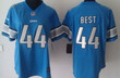 Nike Detroit Lions #44 Jahvid Best Light Blue Game Womens Jersey Nfl- Women's