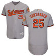 Baltimore Orioles 25 Anthony Santander Grey Flexbase Collection Stitched Baseball Jersey Mlb