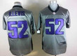 Nike Baltimore Ravens #52 Ray Lewis Gray Shadow Elite Jersey Nfl