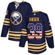 Adidas Sabres #39 Dominik Hasek Navy Blue Home Usa Flag Stitched Nhl Jersey Nhl