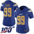 Nike Chargers #99 Jerry Tillery Electric Blue Women's Stitched Nfl Limited Rush 100Th Season Jersey Nfl- Women's