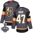 Adidas Golden Knights #47 Luca Sbisa Grey Home 2018 Stanley Cup Final Stitched Nhl Jersey Nhl