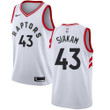 Raptors #43 Pascal Siakam White Women's Basketball Swingman Association Edition Jersey NBA- Women's