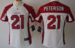 Nike Arizona Cardinals #21 Patrick Peterson White Limited Womens Jersey Nfl- Women's