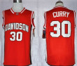 Davidson Wildcats #30 Stephen Curry Red Jersey Nba