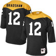Men's Pittsburgh Steelers #12 Terry Bradshaw Black 1967 Home Throwback Nfl Jersey Nfl