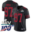 Nike 49Ers #97 Nick Bosa Black Super Bowl Liv 2020 Alternate Men's Stitched Nfl 100Th Season Vapor Limited Jersey Nfl