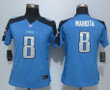 Women's Tennessee Titans #8 Marcus Mariota Nike Light Blue Limited Jersey Nfl- Women's
