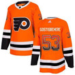 Men's Philadelphia Flyers #53 Shayne Gostisbehere Orange Drift Fashion Adidas Jersey Nhl