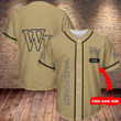 Personalize Baseball Jersey - Wake Forest Demon Deacons Personalized Baseball Jersey 349 - Baseball Jersey LF
