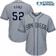 Men's San Diego Padres #52 Brad Hand Gray Road Stitched Mlb Majestic Cool Base Jersey Mlb