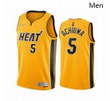 Men Miami Heat 5 Precious Achiuwa Yellow Nba Swingman 2020 21 Earned Edition Jersey Nba