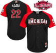 American League Seattle Mariners #22 Robinson Cano Black 2015 All-Star Game Player Jersey Mlb