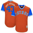 Men's Houston Astros Lance Mccullers Snap Dragon 1 Majestic Orange 2017 Players Weekend Jersey Mlb