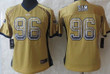 Nike St. Louis Rams #96 Michael Sam Drift Fashion Gold Womens Jersey Nfl- Women's
