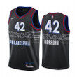 Nike 76Ers #42 Al Horford Black Nba Swingman 2020-21 City Edition Jersey Nba