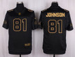 Nike Lions #81 Calvin Johnson Black Men's Stitched Nfl Elite Pro Line Gold Collection Jersey Nfl