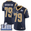 Youth Los Angeles Rams #79 Rob Havenstein Navy Blue Nike Nfl Home Vapor Untouchable Super Bowl Liii Bound Limited Jersey Nfl