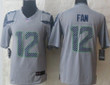 Nike Seattle Seahawks #12 Fan Gray Limited Jersey Nfl