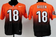 Nike Cincinnati Bengals #18 A.J. Green Orange/Black Fadeaway Elite Jersey Nfl