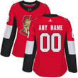 Personalize Jersey Women's Adidas Ottawa Senators Customized Authentic Red Home Nhl Jersey Nhl