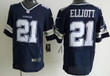 Men's Dallas Cowboys #21 Ezekiel Elliott Navy Blue Team Color Nfl Nike Elite Jersey Nfl