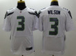 Nike Seattle Seahawks #3 Russell Wilson White Elite Jersey Nfl