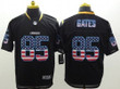 Nike San Diego Chargers #85 Antonio Gates 2014 Usa Flag Fashion Black Elite Jersey Nfl