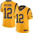 Nike Los Angeles Rams #12 Sammy Watkins Gold Men's Stitched Nfl Limited Rush Jersey Nfl