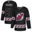 Men's New Jersey Devils #21 Kyle Palmieri Black Team Logos Fashion Adidas Jersey Nhl
