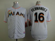 Miami Marlins #16 Jose Fernandez White Jersey Mlb