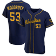 Brandon Woodruff #53 Milwaukee Brewers Navy All Over Print Baseball Jersey For Fans - Baseball Jersey Lf