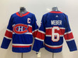Men's Montreal Canadiens #6 Shea Weber Blue Adidas 2020-21 Alternate Player Nhl Jersey Nhl