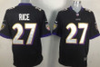 Nike Baltimore Ravens #27 Ray Rice Black Game Jersey Nfl