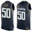 Men's San Diego Chargers #50 Manti Te'o Navy Blue Hot Pressing Player Name & Number Nike Nfl Tank Top Jersey Nfl
