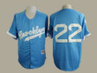 Men's Los Angeles Dodgers #22 Clayton Kershaw Brooklyn Blue Majestic Jersey Mlb