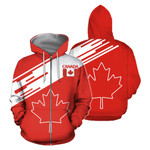 Canada Hoodie Maple Leaf Line Style Pl