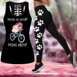 When In Doubt Pedal About Combo Tank Top Legging Outfit For Women Pl280309