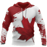 Canada Maple Leaf - Athletic Spirit Red Edition Pullover Hoodie Pl