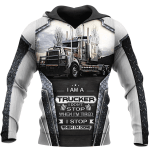 I Am A Trucker 3D All Over Printed Shirts And Short For Man And Women Pl12032006