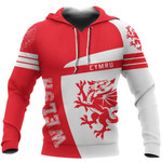Wales Sport Red Hoodie - Premium Style J1 Nvd1062