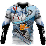 Skiing 3D All Over Printed Shirt & Short For Men And Women Pl
