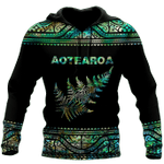Aoteatoa New Zealand Maori Silver Fern - Paua Shell 3D All Over Printed Shirt And Short For Man And Women