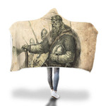 Odin Viking Warriors Hooded Blanket All Over Printed-