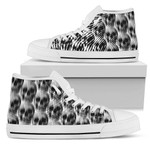 Illusion Skull Pattern High Top Shoes Pl18032033
