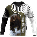 Bear Hunting Camo 3D All Over Printed Shirts For Men And Women Pi041202 Pl