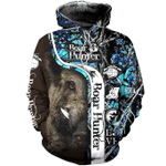Pl408 Boar Hunter Camo Muddy Blue 3D All Over Printed Shirts For Men And Women